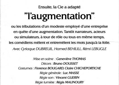 Pièce L'Augmentation