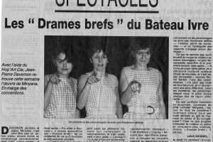 Pièce Drames Brefs